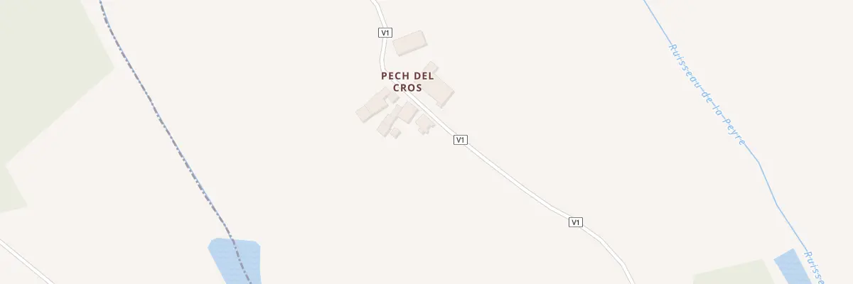 Plan du 1207 Rte de Pech Del Cros à Saint-Vincent-d’Autéjac