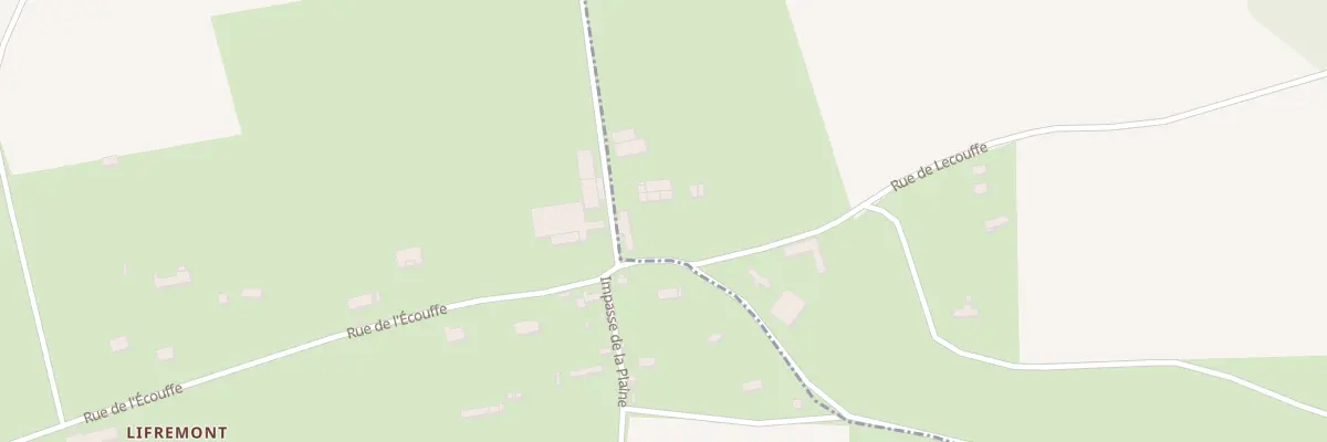 Plan du 1036 Rue de Lecouffe à Mauquenchy