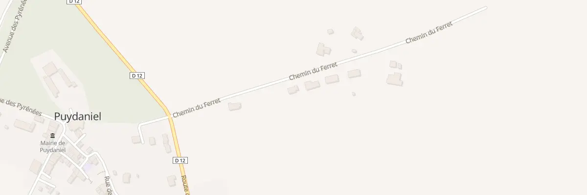 Plan du 8 Che du Ferret à Puydaniel
