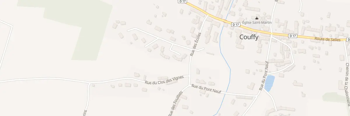 Plan du 5 Rue des Rossignoux à Couffy