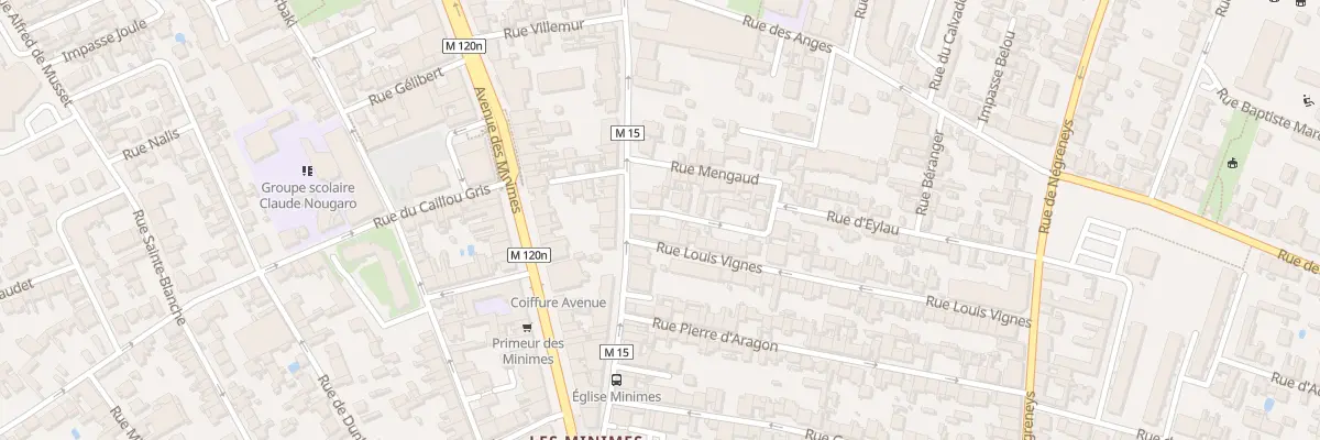 Plan du 2B Rue d’Eylau à Toulouse