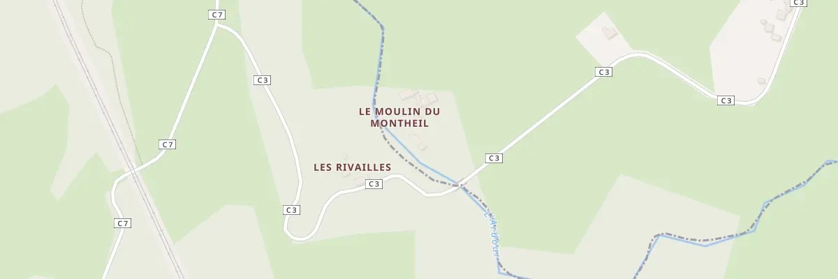 Plan du 5368 Moulin du Montheil à Folles