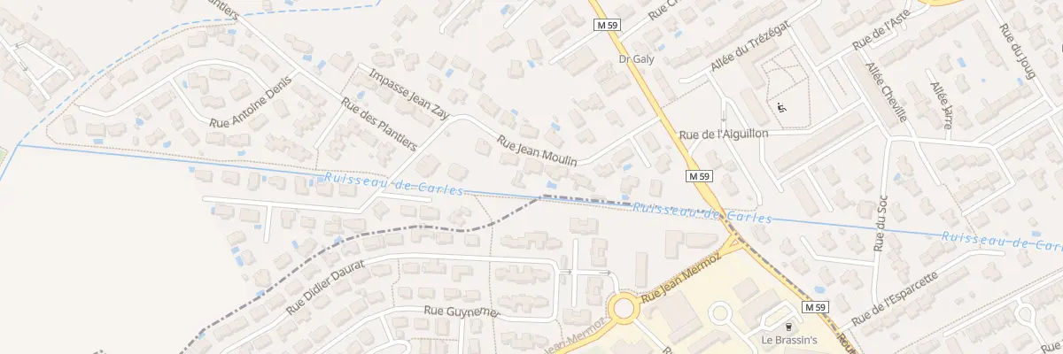 Plan du 11 Rue Jean Moulin à Castelginest