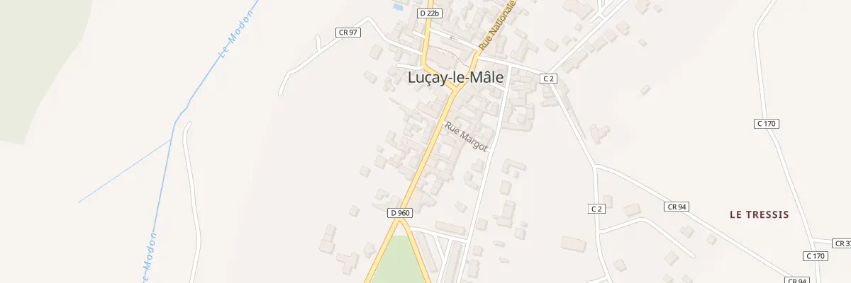 Plan du 11 Rue du Docteur Réau à Luçay-le-Mâle