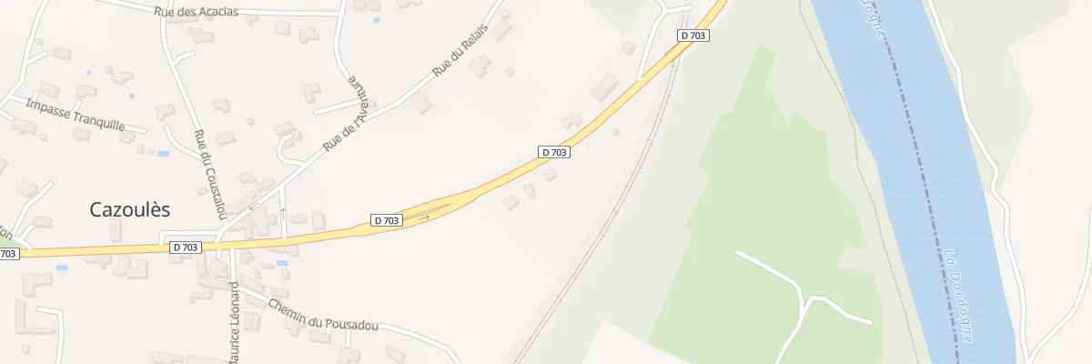 Plan du 745 Rte Porte du Perigord Cazoules à Pechs-de-l’Espérance
