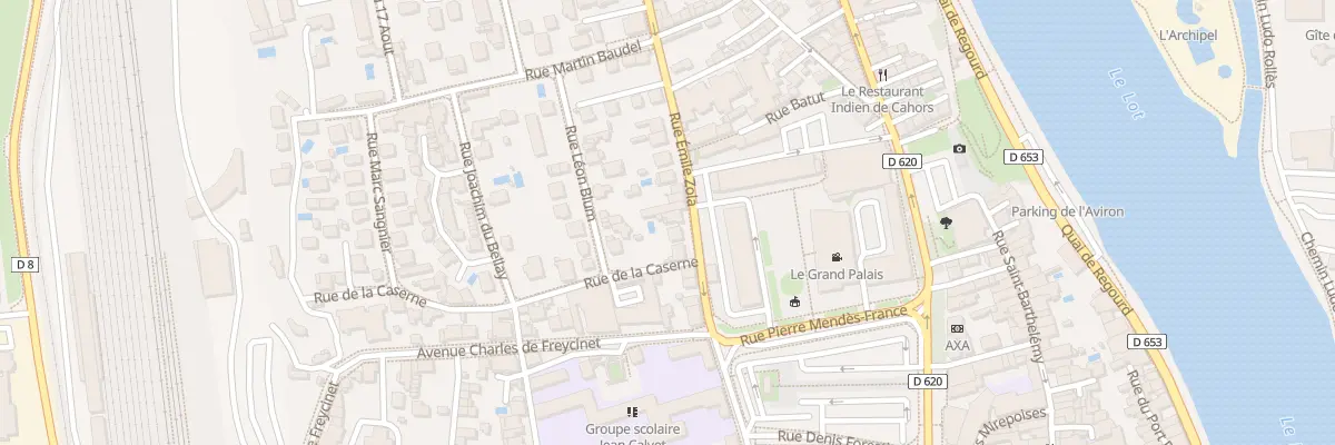 Plan du 270 Rue Emile Zola à Cahors
