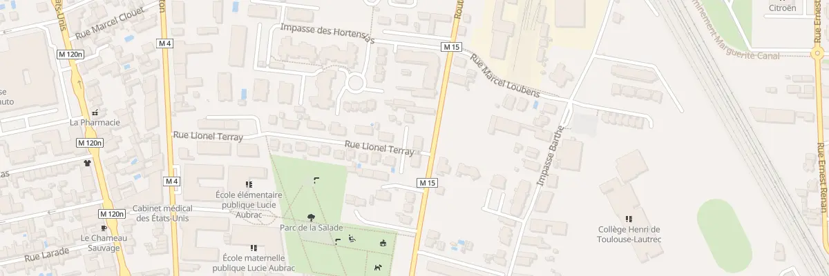 Plan du 41 Rte de Launaguet à Toulouse
