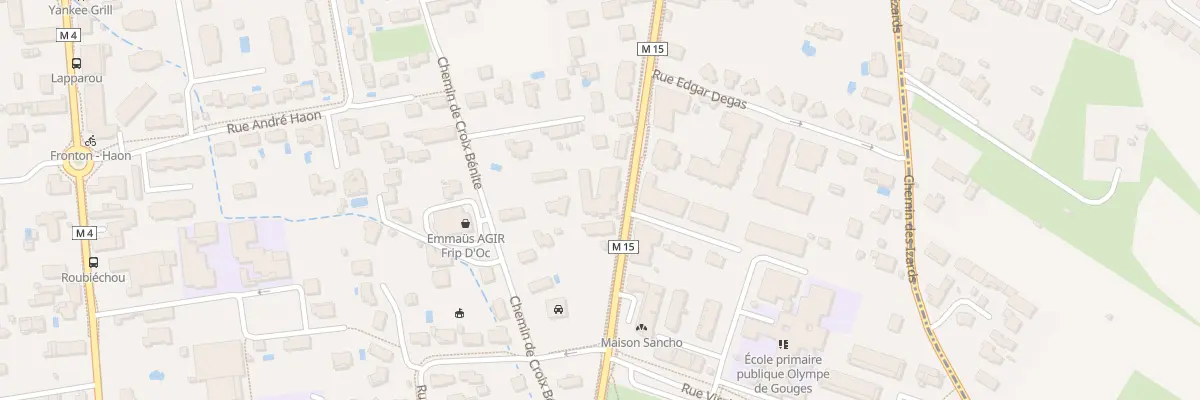 Plan du 325 Rte de Launaguet à Toulouse
