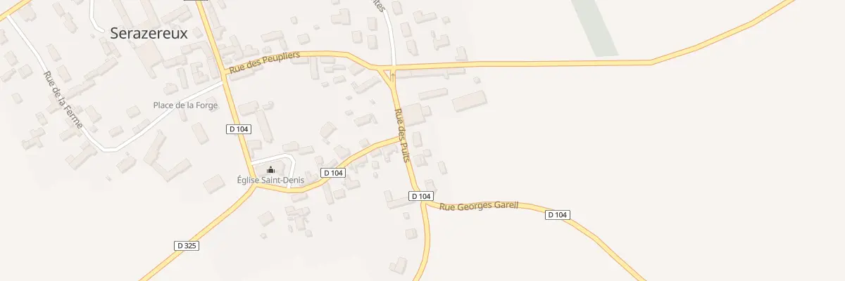 Plan du 3 Rue du Puits à Serazereux