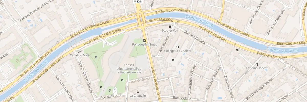 Plan du 50 Av Honoré Serres à Toulouse
