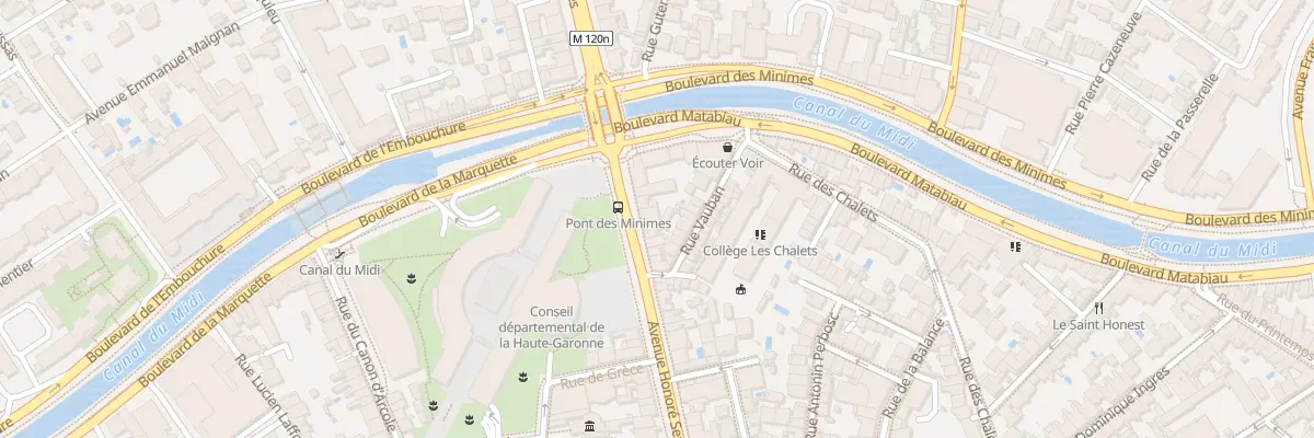 Plan du 58 Av Honoré Serres à Toulouse
