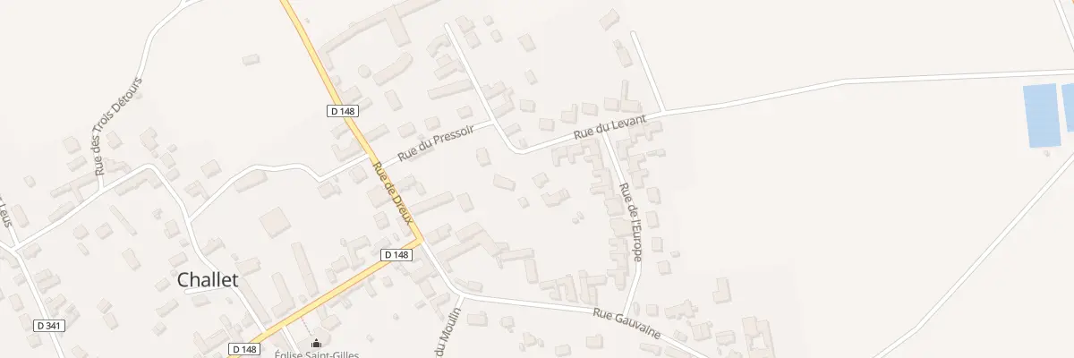 Plan du 9 Rue du Levant à Challet