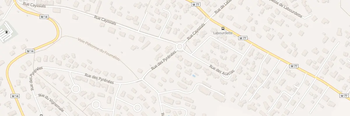 Plan du 2 Rue des Acacias à Gratentour
