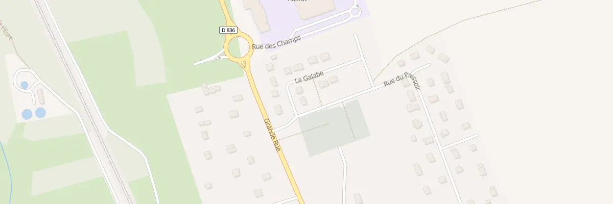 Plan du 12 Le Galabe à Bueil