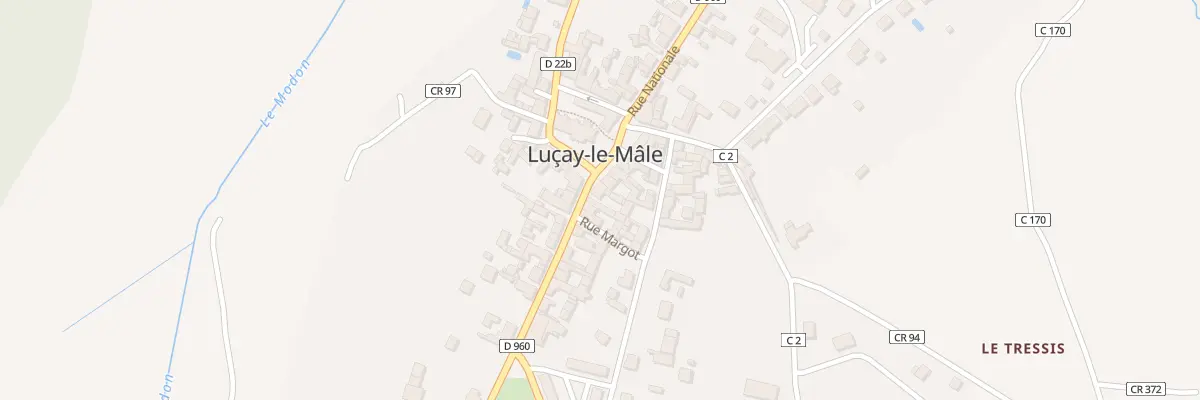 Plan du 2 Rue du Docteur Réau à Luçay-le-Mâle