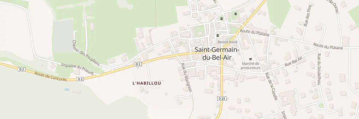 Plan du 5005 Saint Germain à Saint-Germain-du-Bel-Air