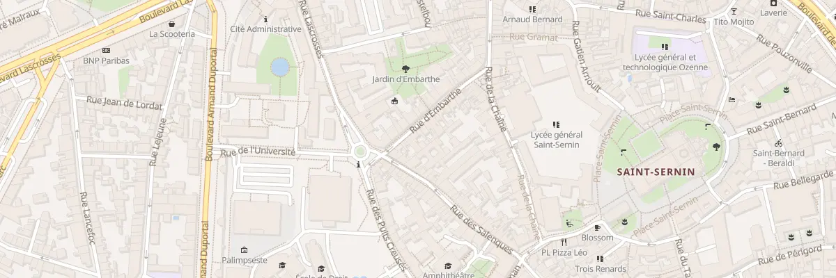 Plan du 8 Rue Embarthe à Toulouse