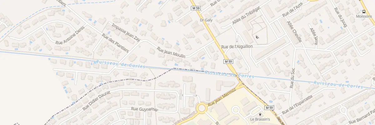 Plan du 7 Rue Jean Moulin à Castelginest