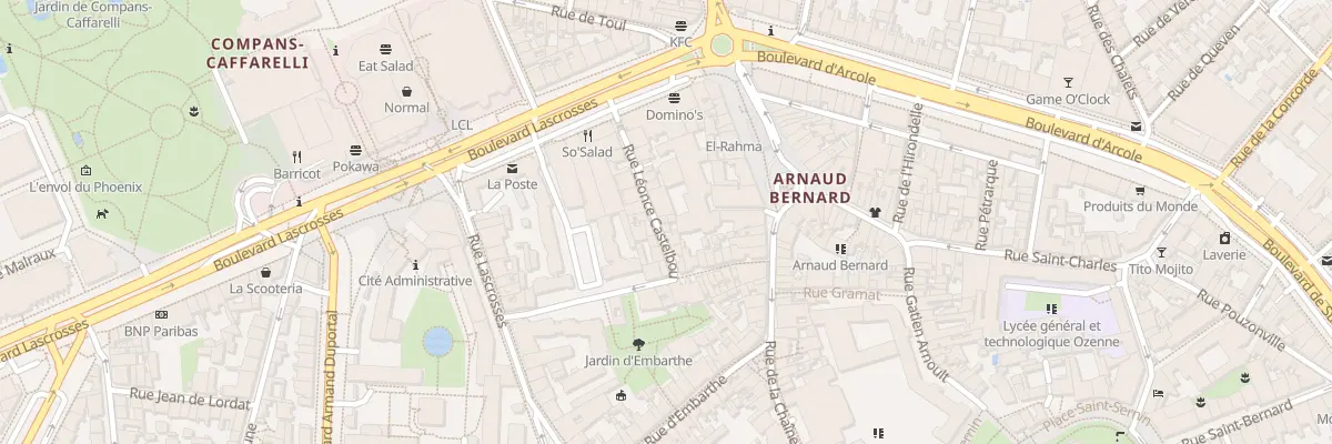 Plan du 10 Rue Léonce Castelbou à Toulouse