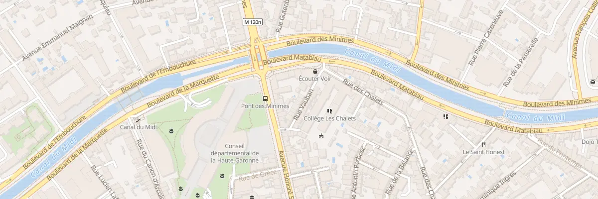 Plan du 4 Rue Vauban à Toulouse