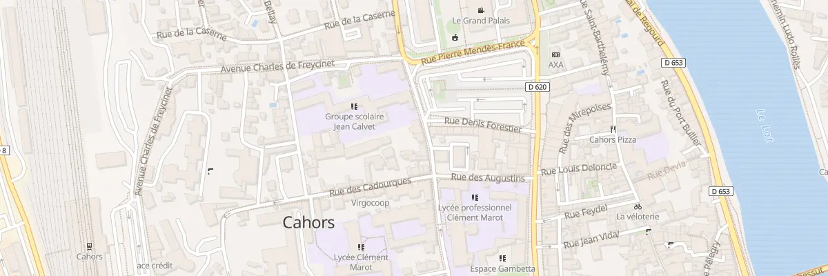 Plan du 574 Rue Emile Zola à Cahors