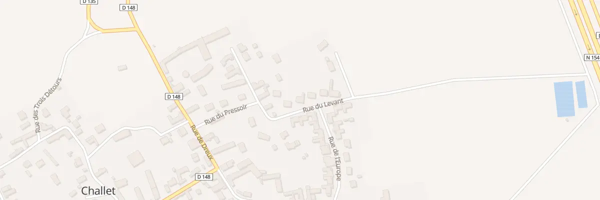 Plan du 8 Rue du Levant à Challet