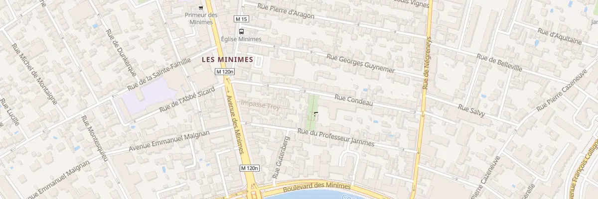 Plan du 26 Rue Condeau à Toulouse