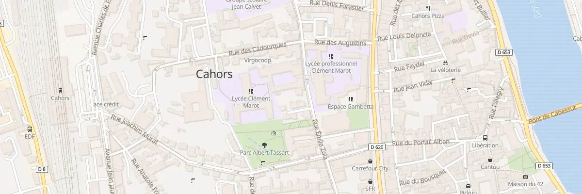 Plan du 704 Rue Emile Zola à Cahors