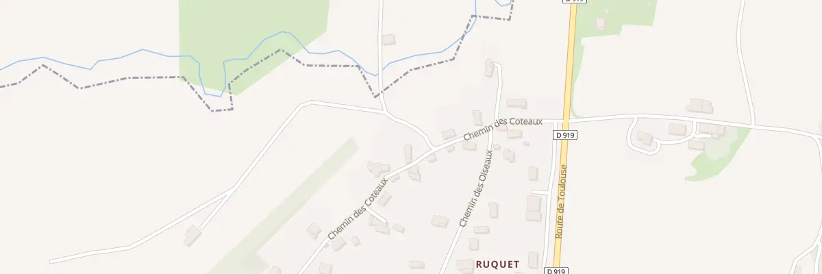 Plan du 147 Ruquet à Pailhès