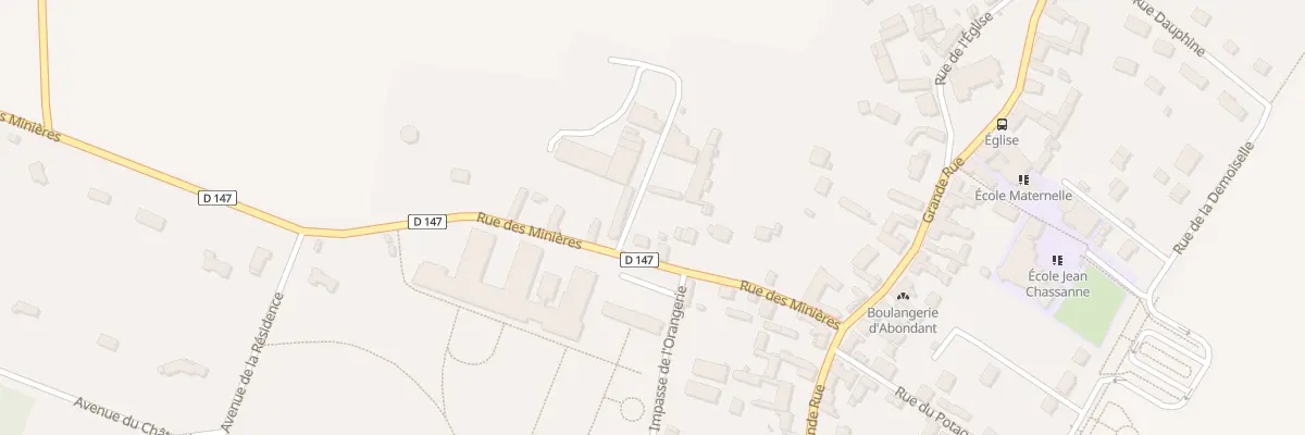Plan du 8T Rue des Minières à Abondant