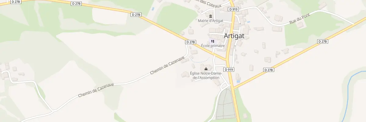 Plan du 1 Che de Cazenave à Artigat