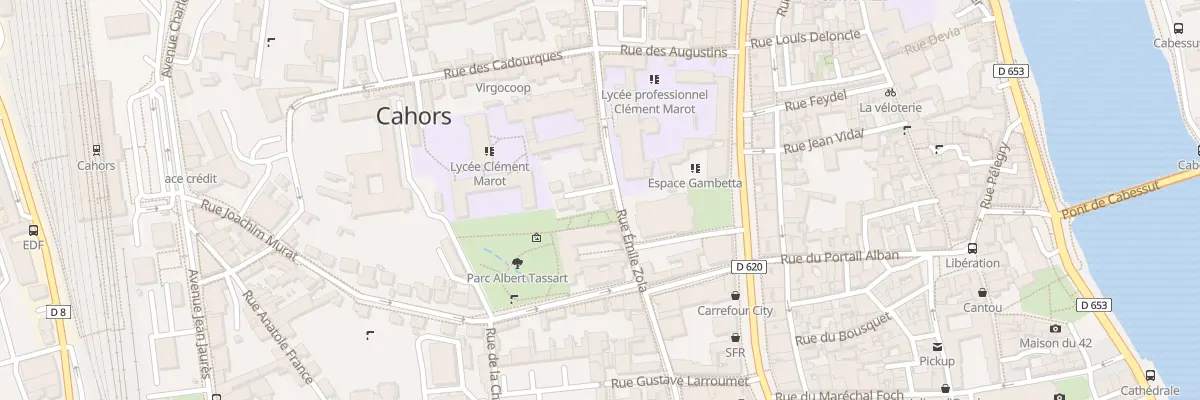 Plan du 736 Rue Emile Zola à Cahors