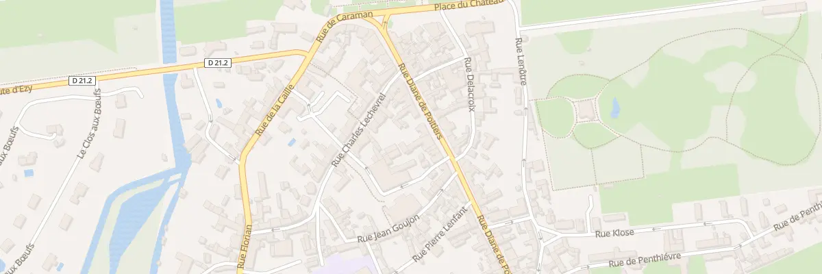 Plan du 22 Rue Diane de Poitiers à Anet