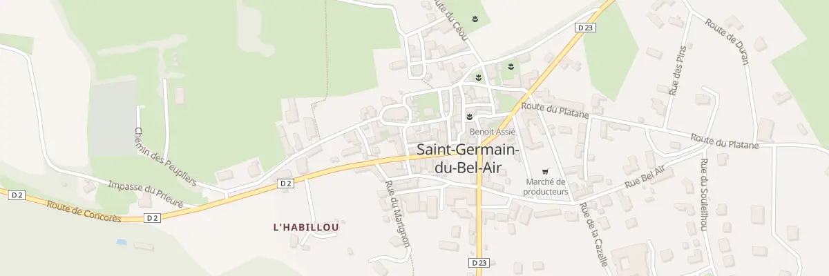 Plan du 22 Rue de l’Eglise à Saint-Germain-du-Bel-Air