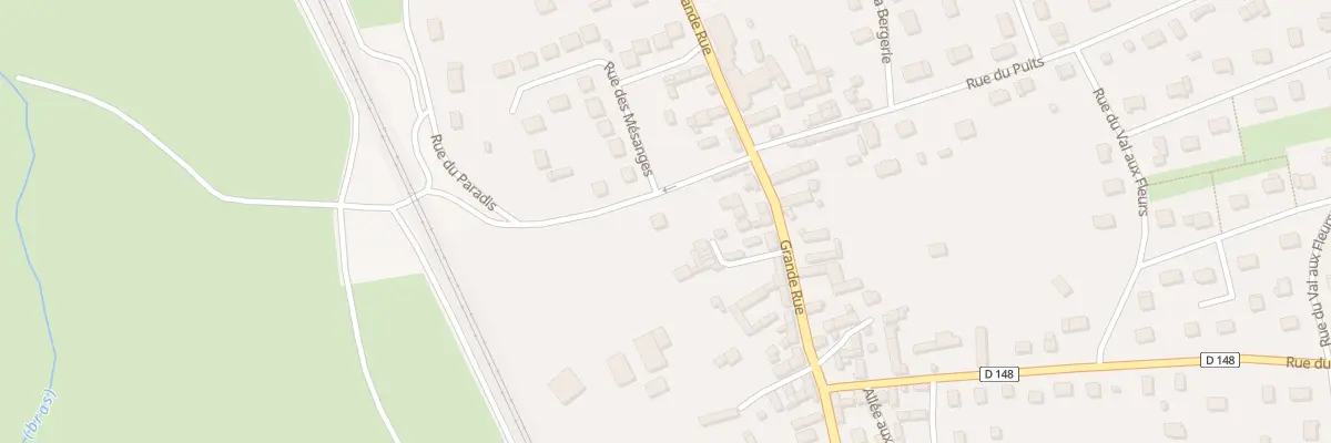 Plan du 2 Rue du Paradis à Bueil