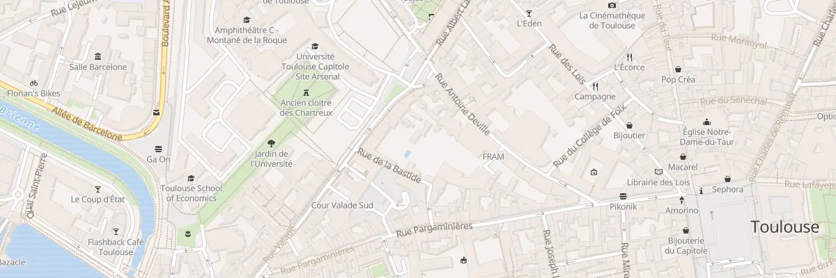 Plan du 23 Rue Deville à Toulouse