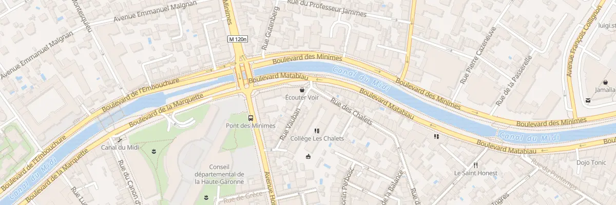 Plan du 75 Rue des Chalets à Toulouse