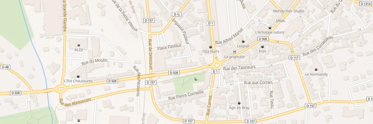 Plan du 45 Gr Gde Rue Saint Pierre à Neufchâtel-en-Bray