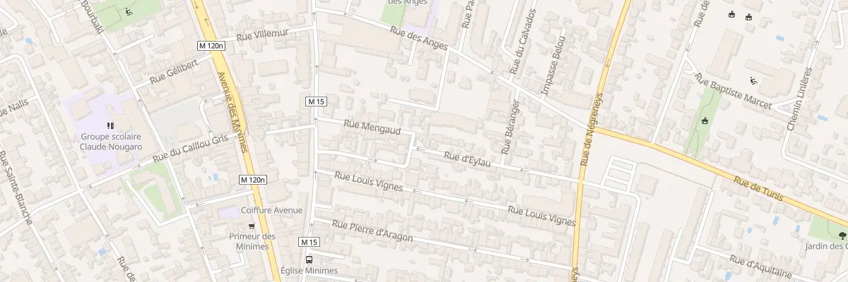 Plan du 23 Rue d’Eylau à Toulouse