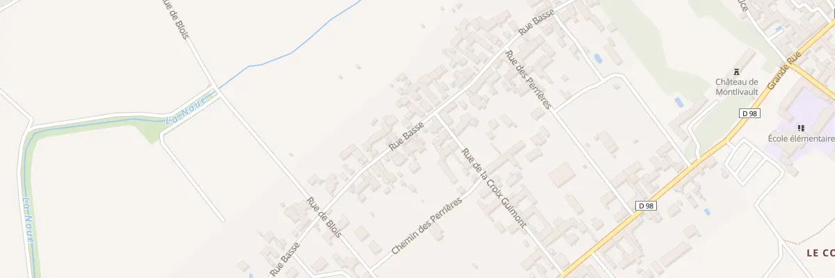 Plan du 32 Rue Basse à Montlivault