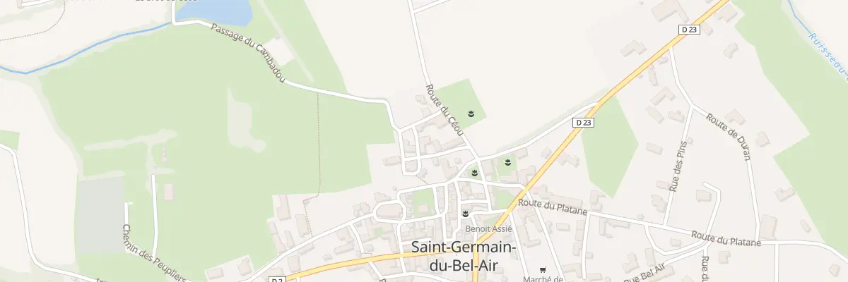 Plan du 15 Rue du Potager à Saint-Germain-du-Bel-Air