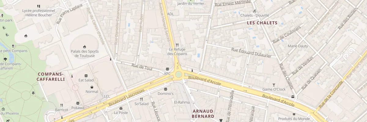 Plan du 58 Bd d’Arcole à Toulouse