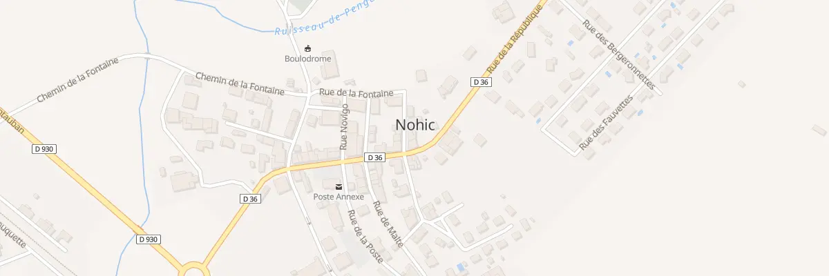 Plan du 22 Rue de la Pradelle à Nohic