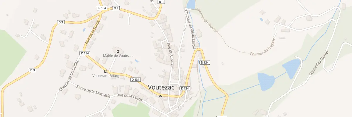 Plan du 18 Rue Du Clocher à Voutezac