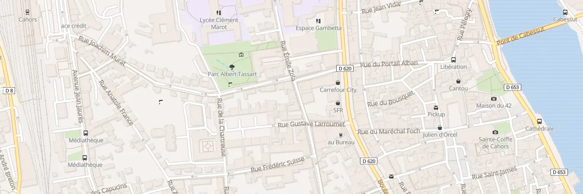 Plan du 862 Rue Emile Zola à Cahors