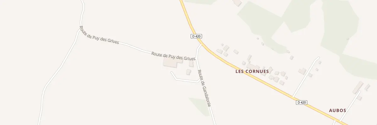 Plan du 58 Rte de Gandalonie à Magnac-Bourg