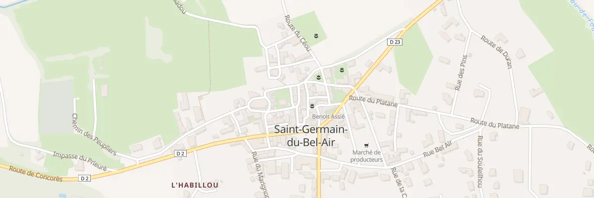 Plan du 5027 Saint Germain à Saint-Germain-du-Bel-Air