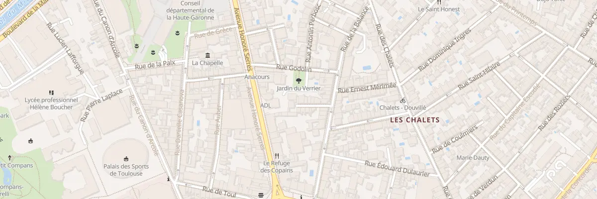 Plan du 10 Imp de la Balance à Toulouse