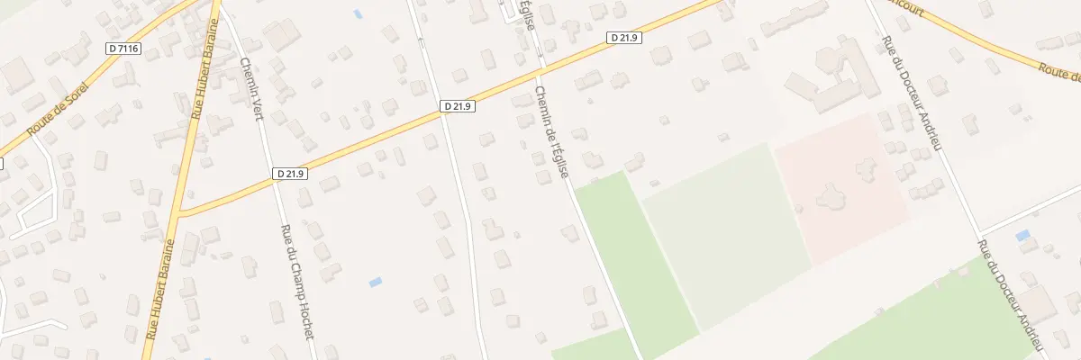 Plan du 6 Che de l’Église à Anet