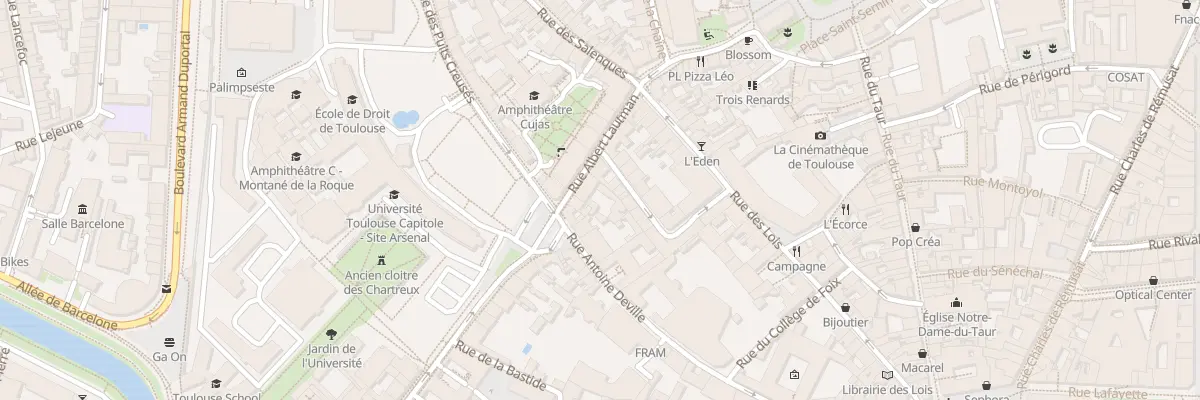 Plan du 3 Rue Albert Lautman à Toulouse